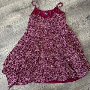 Lily Rose Red Floral Mini Dress with Slip